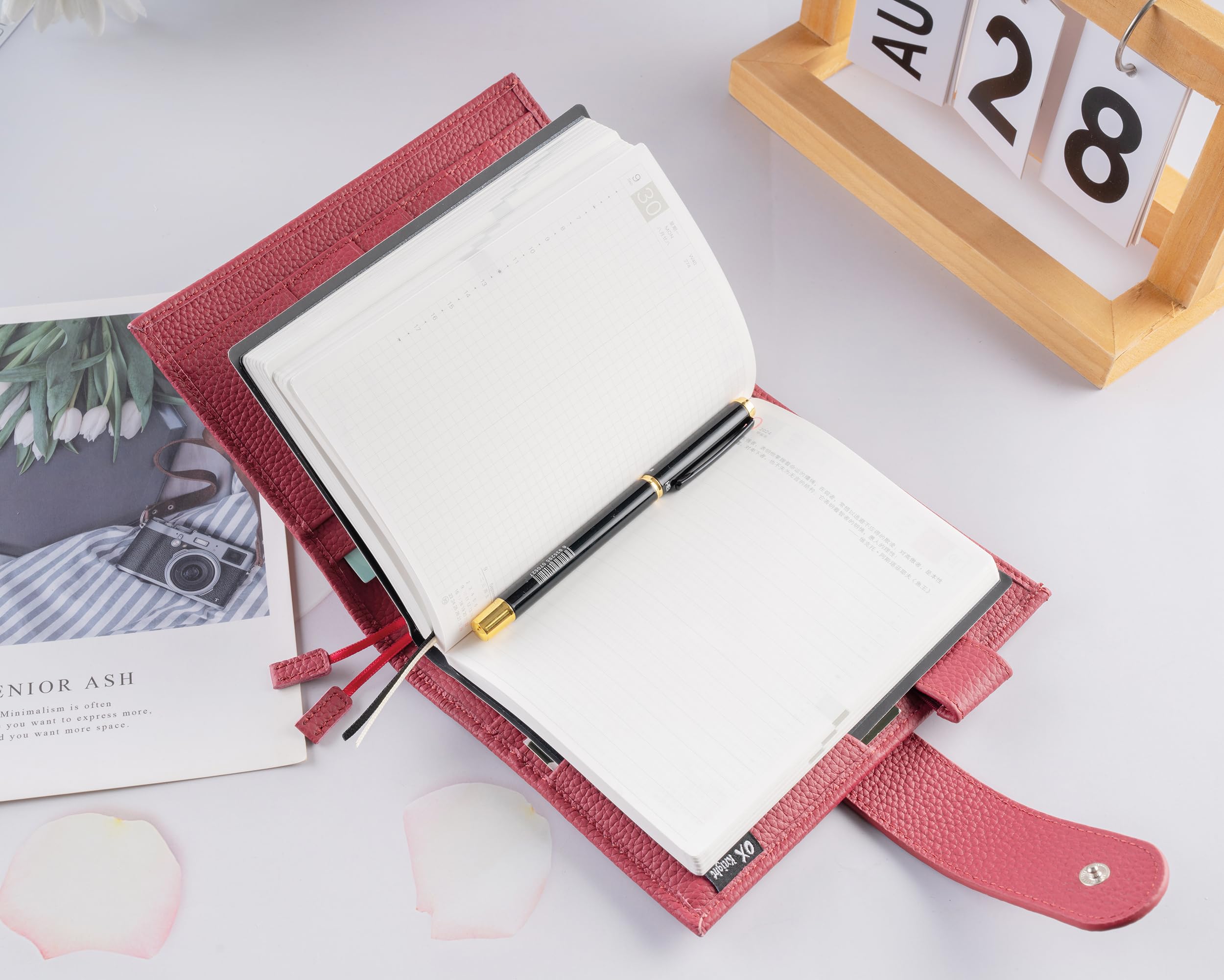 Amazon.com : 2026 New Genuine Leather A6 Notebook Cover Fits